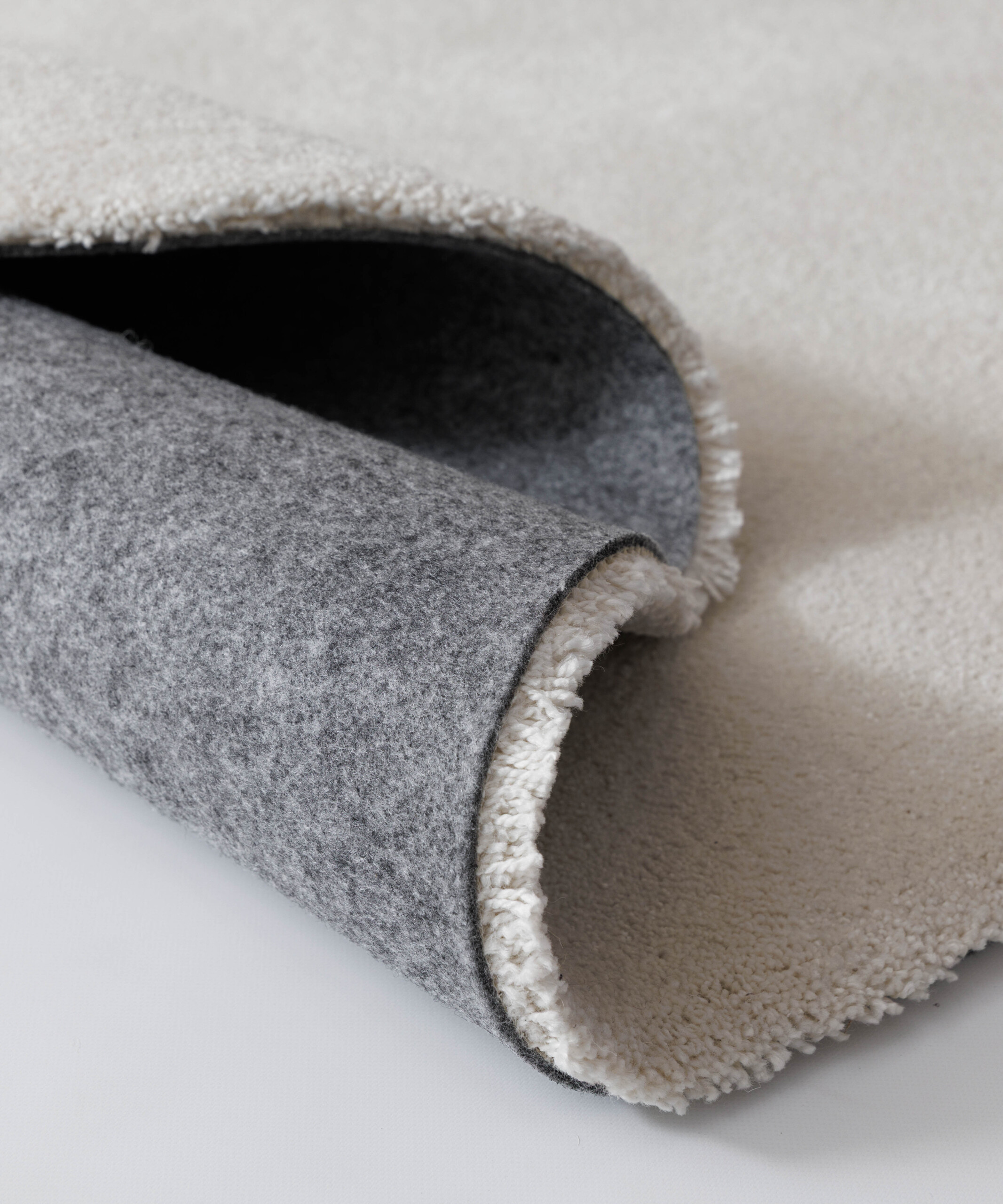 Alfombra redonda lavable - Clean Prestige crema - close up Alfombra redonda lavable - Clean Prestige crema - close up