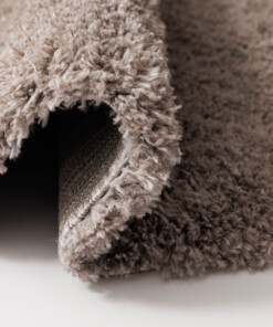 Alfombra redonda de pelo largo Cozy Shaggy - Beige - close up, thumbnail