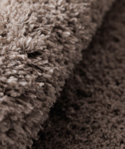 Alfombra redonda de pelo largo Cozy Shaggy - Beige - close up, thumbnail