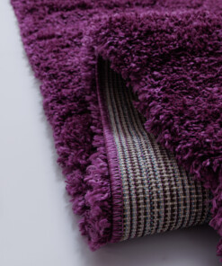 Alfombra de pasillo de pelo largo - Cozy Shaggy Violeta - close up, thumbnail