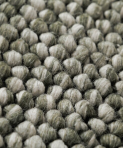 Alfombra lana redonda - Fjell verde oliva - close up, thumbnail Alfombra lana redonda - Fjell verde oliva - close up, thumbnail