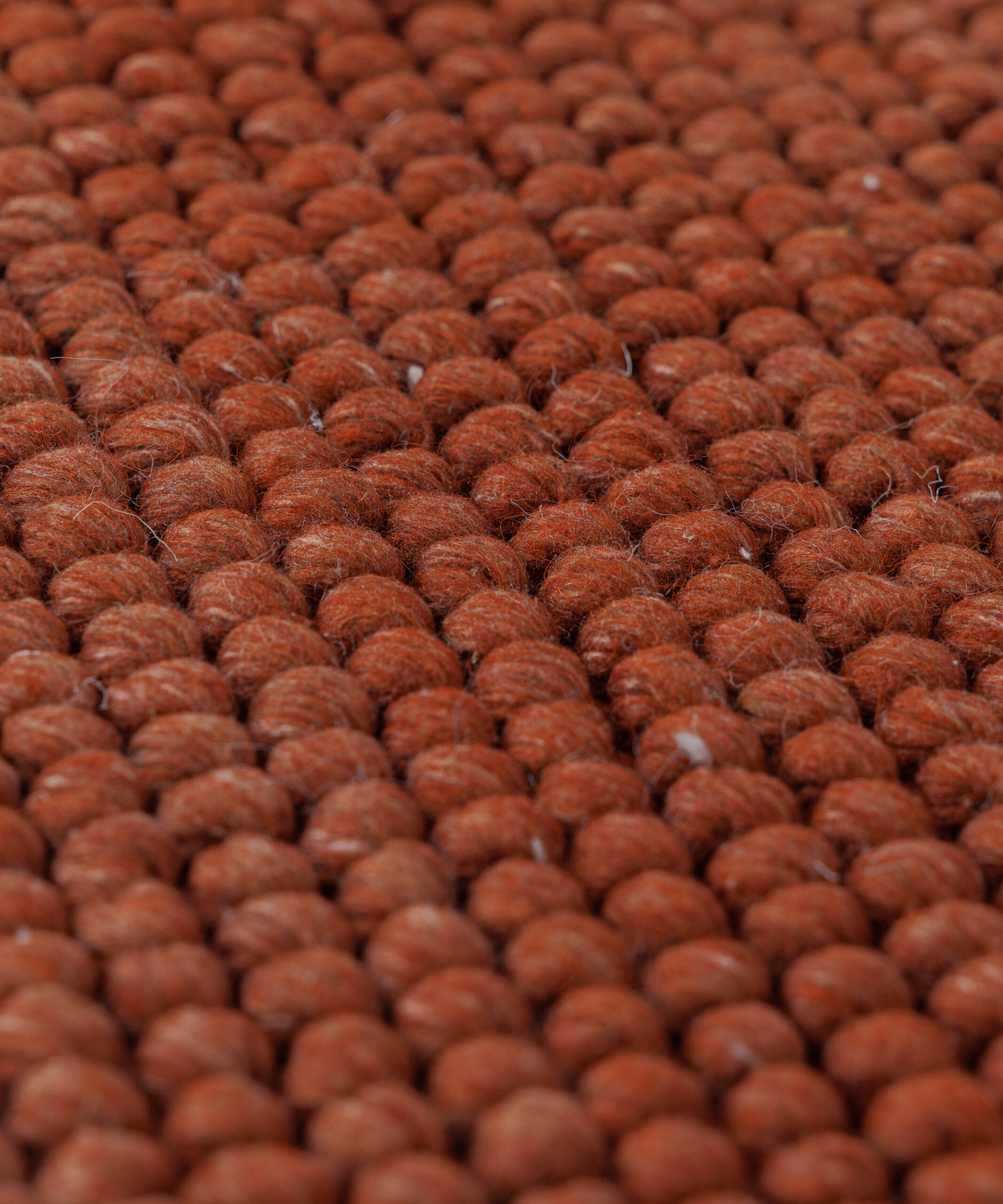 Alfombra lana - Fjell terracota - close up Alfombra lana - Fjell terracota - close up
