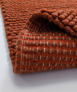Alfombra lana - Fjell terracota - close up, thumbnail Alfombra lana - Fjell terracota - close up, thumbnail