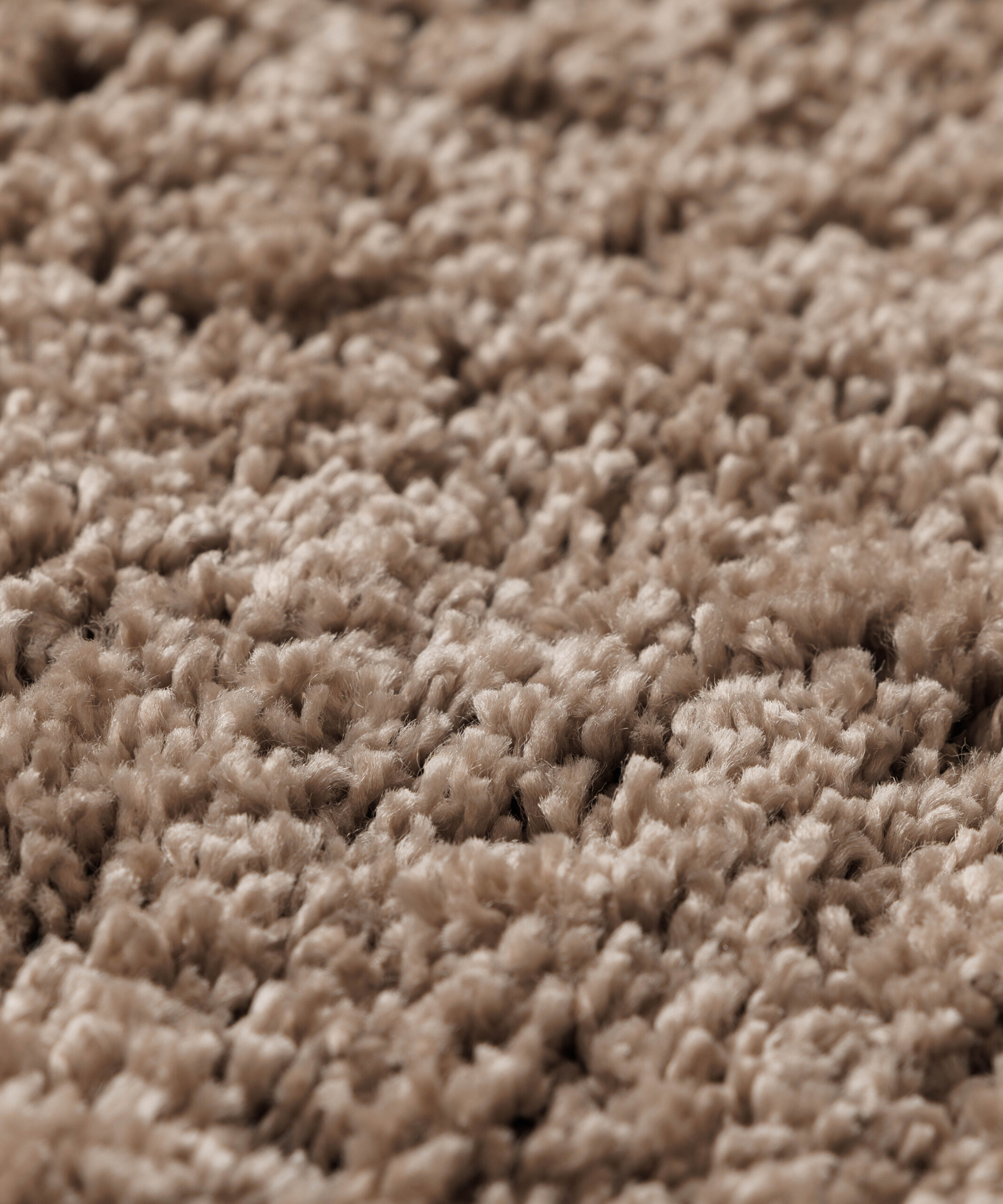 Alfombra redonda de pelo largo Shaggy Grand - Beige - close up Alfombra redonda de pelo largo Shaggy Grand - Beige - close up