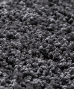 Alfombra redonda de pelo largo Shaggy Grand - Gris oscuro - close up, thumbnail Alfombra redonda de pelo largo Shaggy Grand - Gris oscuro - close up, thumbnail