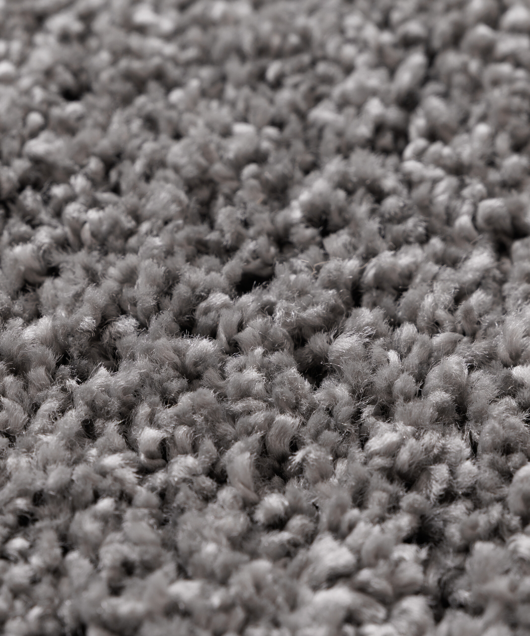 Alfombra redonda de pelo largo Shaggy Grand - Gris claro - close up Alfombra redonda de pelo largo Shaggy Grand - Gris claro - close up