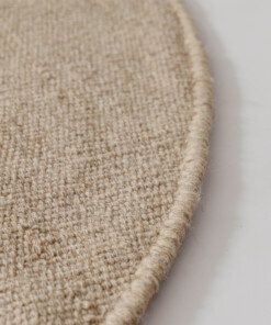 Alfombra redonda de lana - Grund beige - close up, thumbnail