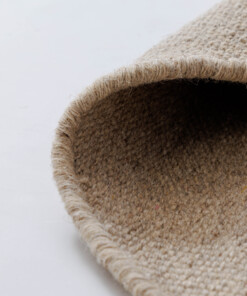 Alfombra redonda de lana - Grund beige - close up, thumbnail