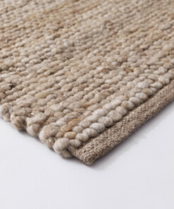 Alfombra lana - Heimur beige/natural - close up, thumbnail