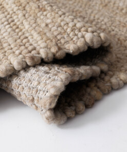 Alfombra lana - Heimur beige/natural - close up, thumbnail