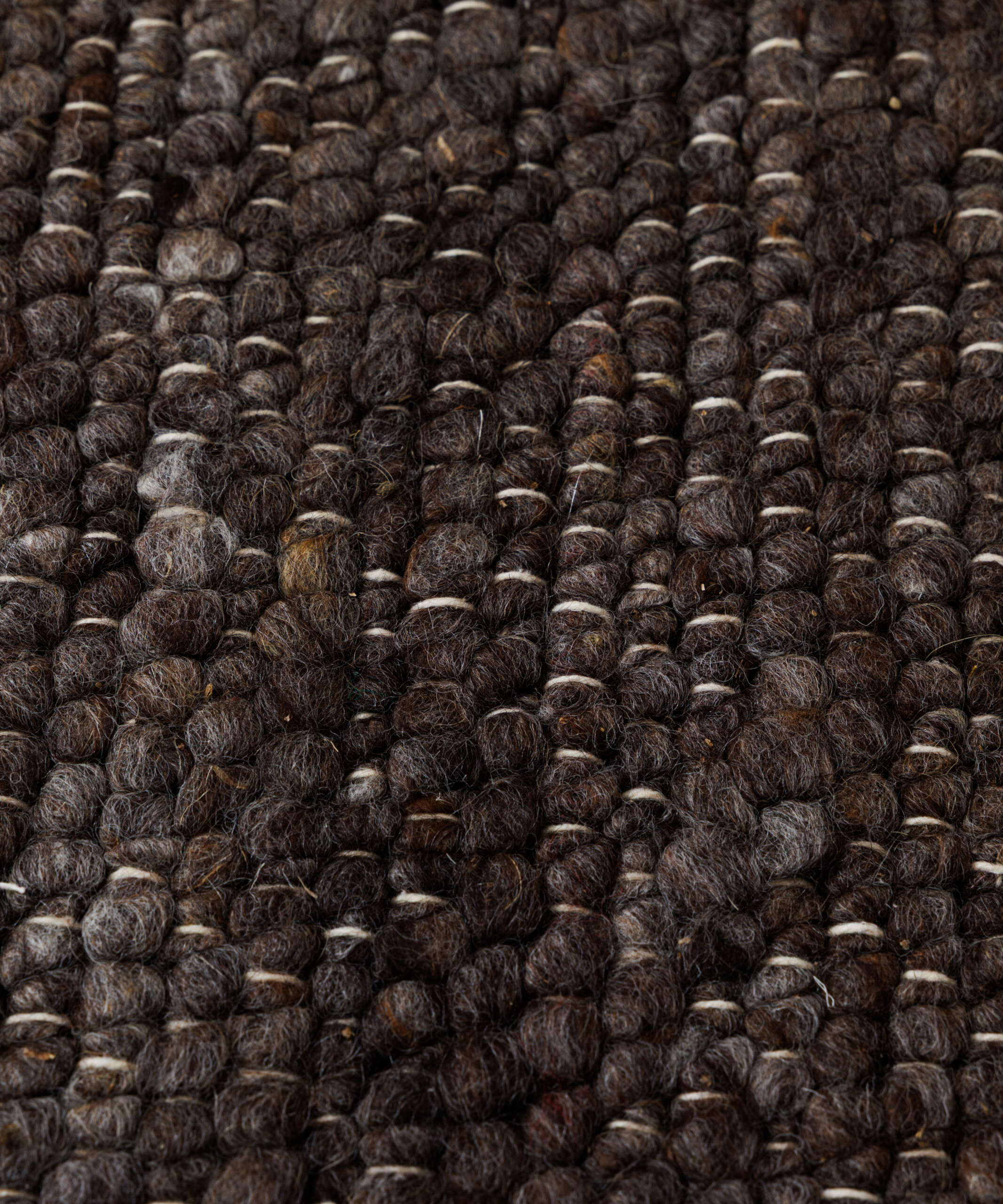 Alfombra de lana - Heimur marrón/natural - close up Alfombra de lana - Heimur marrón/natural - close up