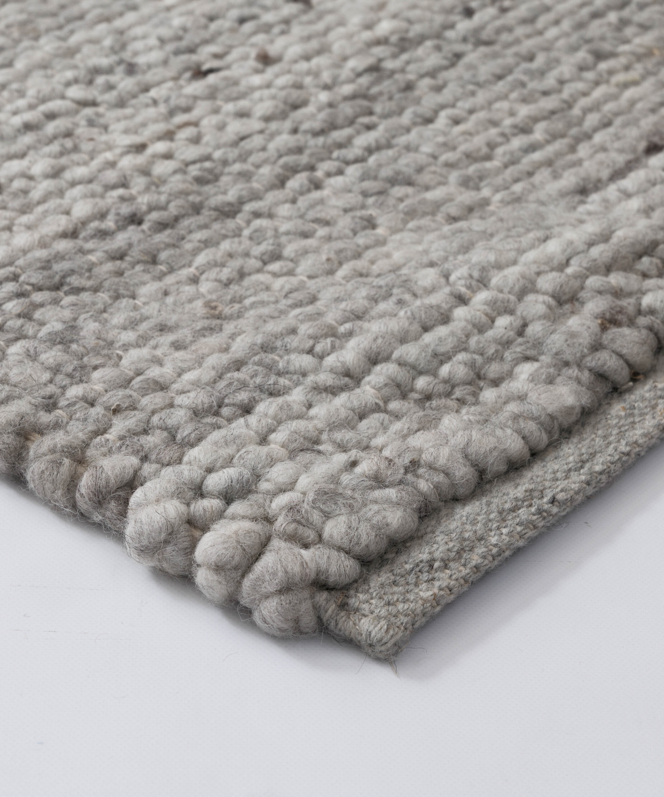 Alfombra de lana - Heimur gris/natural - close up Alfombra de lana - Heimur gris/natural - close up