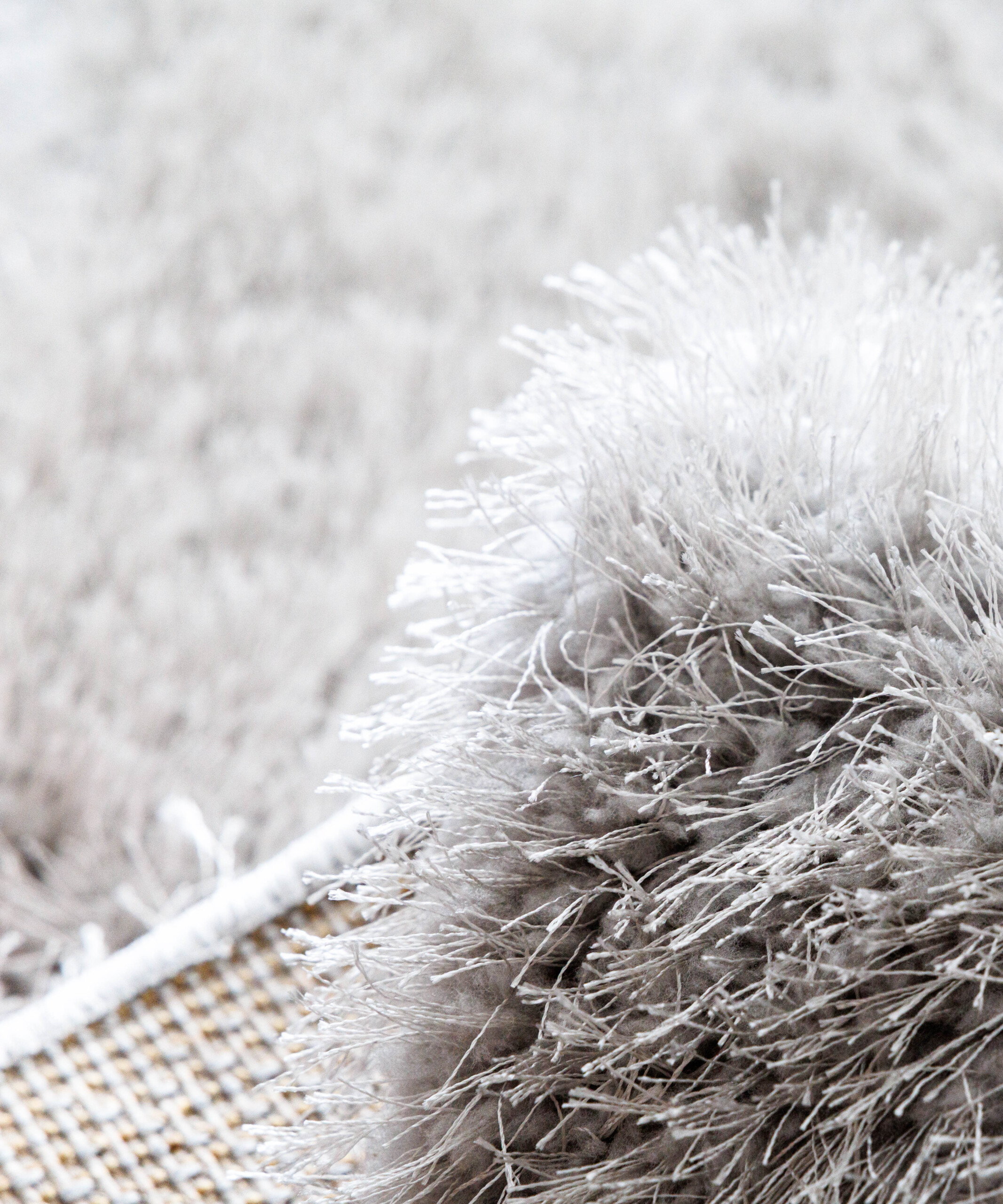Alfombra de pelo largo - Posh Velours Gris Claro - close up Alfombra de pelo largo - Posh Velours Gris Claro - close up