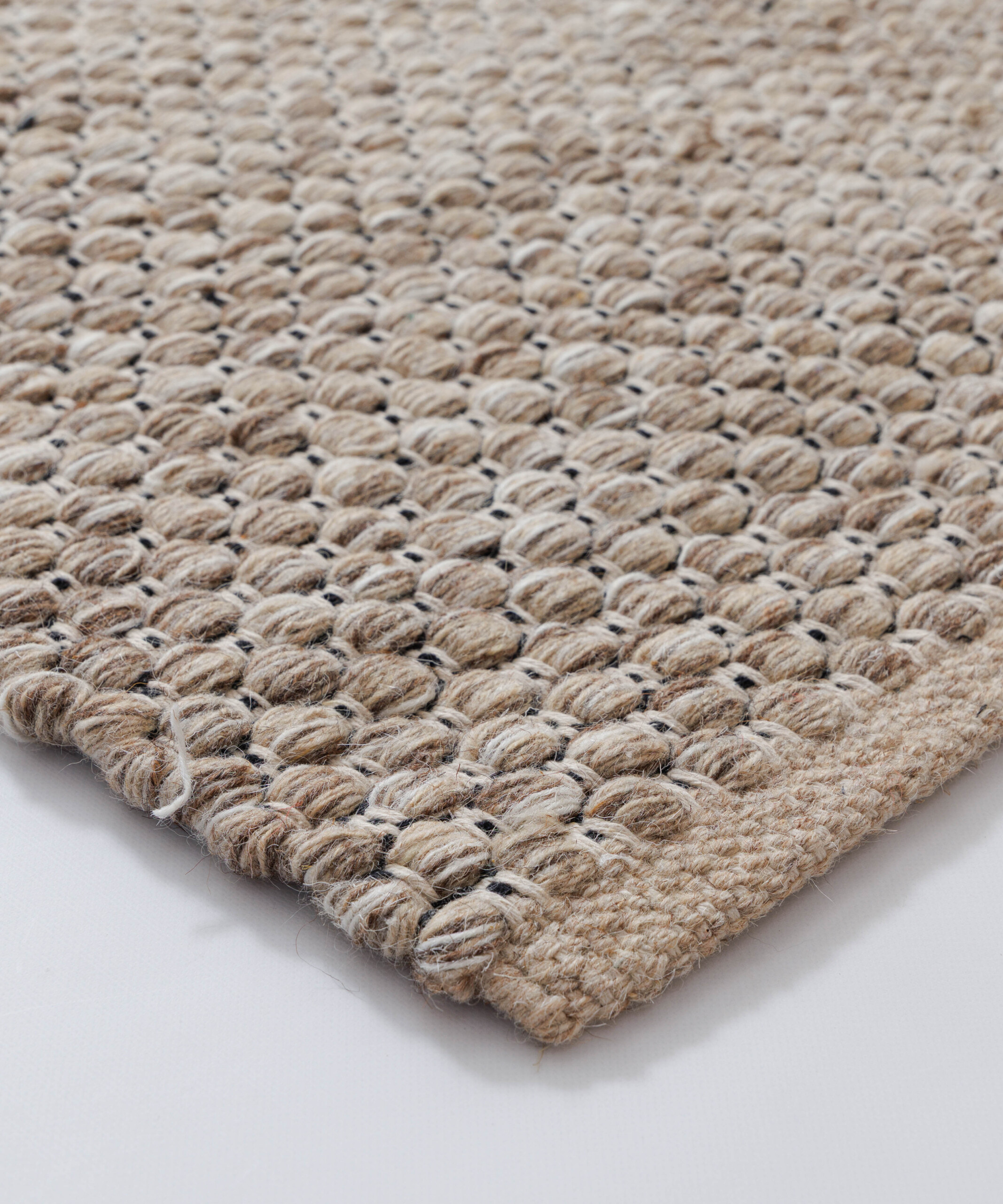 Alfombra lana - Huldra beige - close up Alfombra lana - Huldra beige - close up