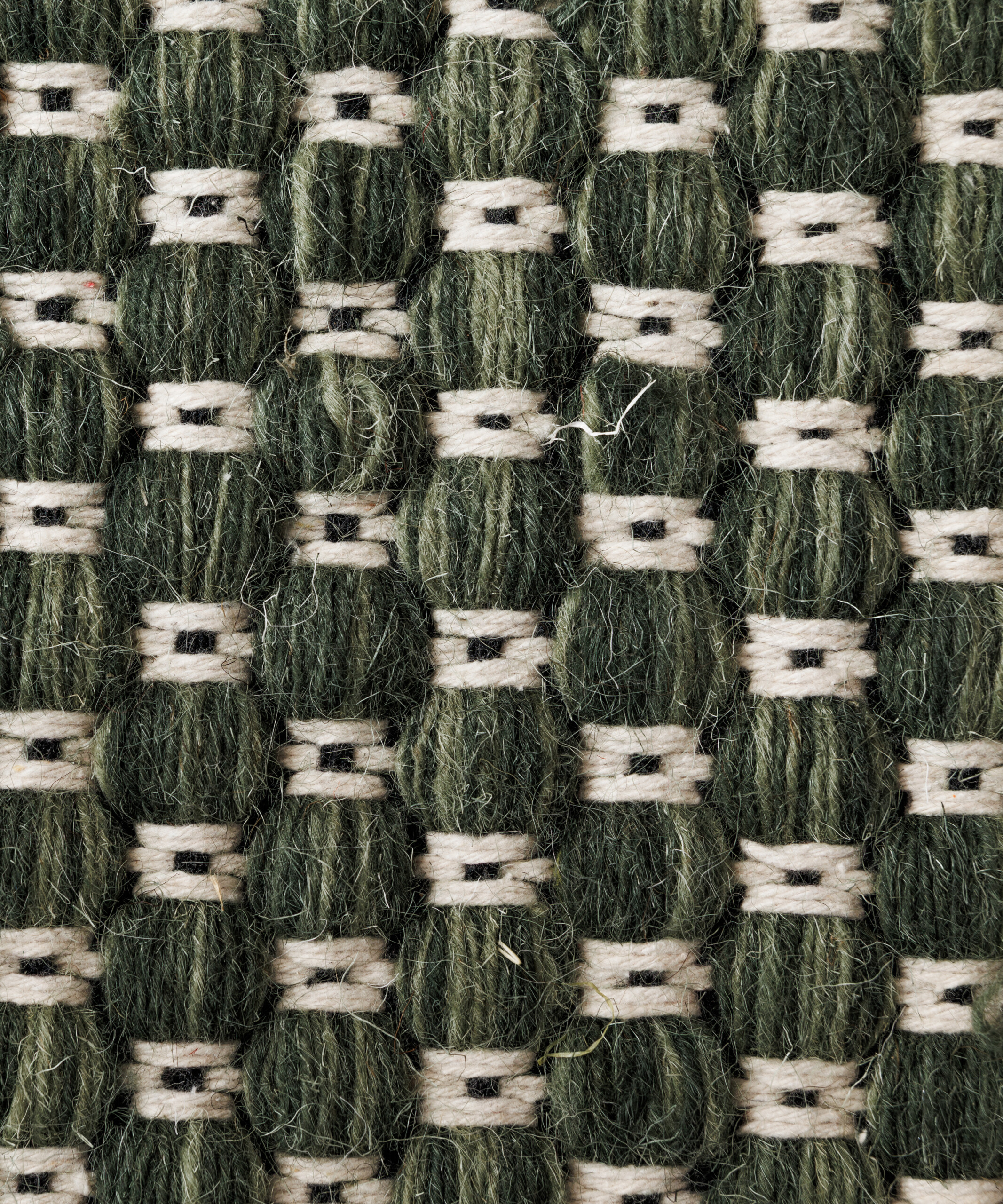 Alfombra de lana - Huldra verde - close up Alfombra de lana - Huldra verde - close up