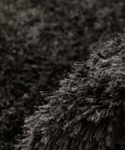Alfombra redonda Shaggy - Meadow Antracita - close up, thumbnail Alfombra redonda Shaggy - Meadow Antracita - close up, thumbnail