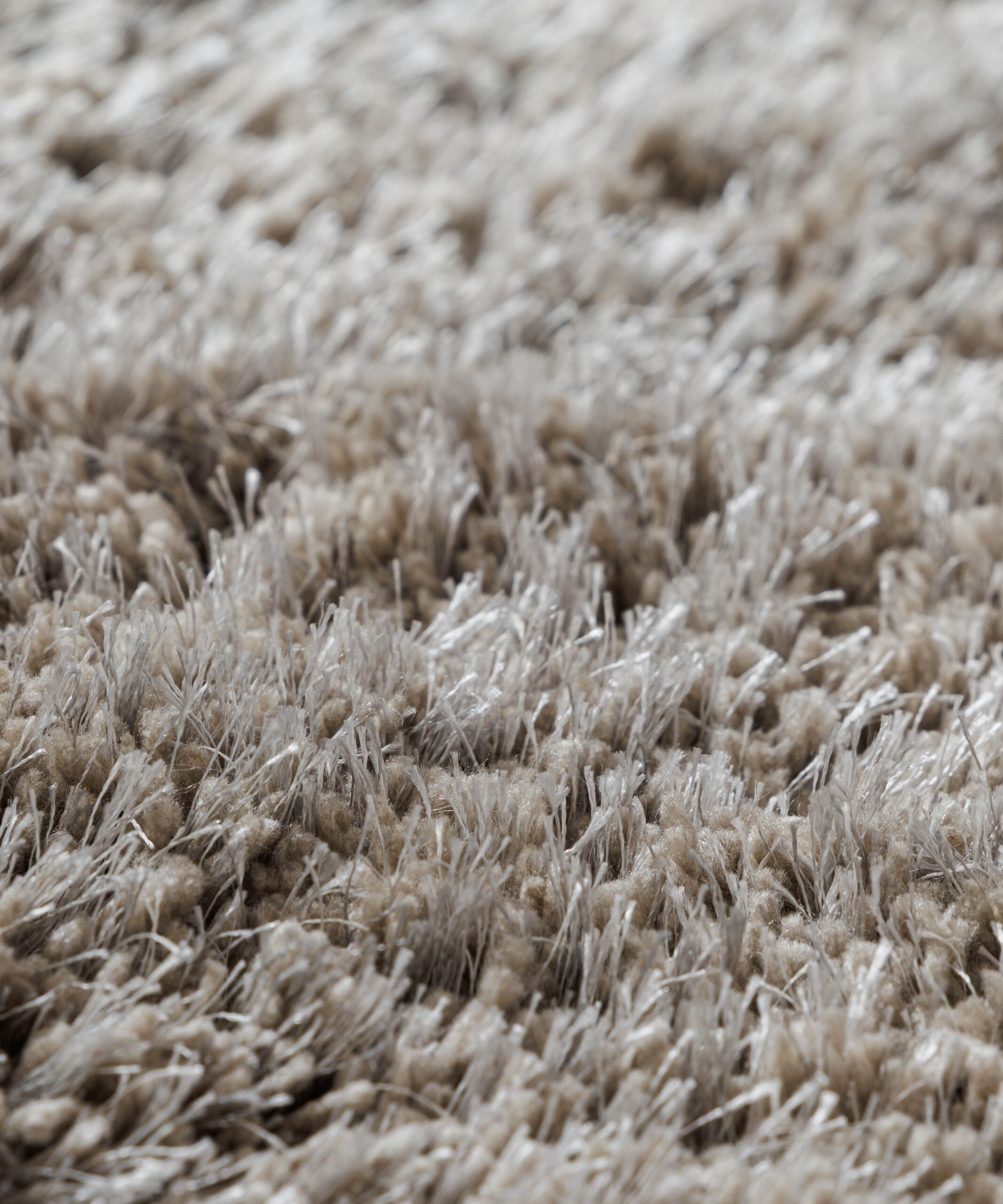 Alfombra redonda Shaggy - Meadow Gris - close up Alfombra redonda Shaggy - Meadow Gris - close up