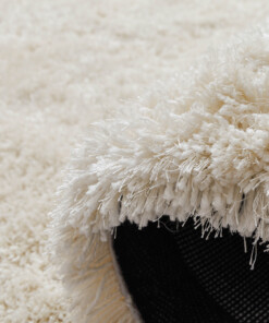 Alfombra redonda Shaggy - Meadow Crema - close up, thumbnail