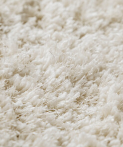 Alfombra redonda Shaggy - Meadow Crema - close up, thumbnail
