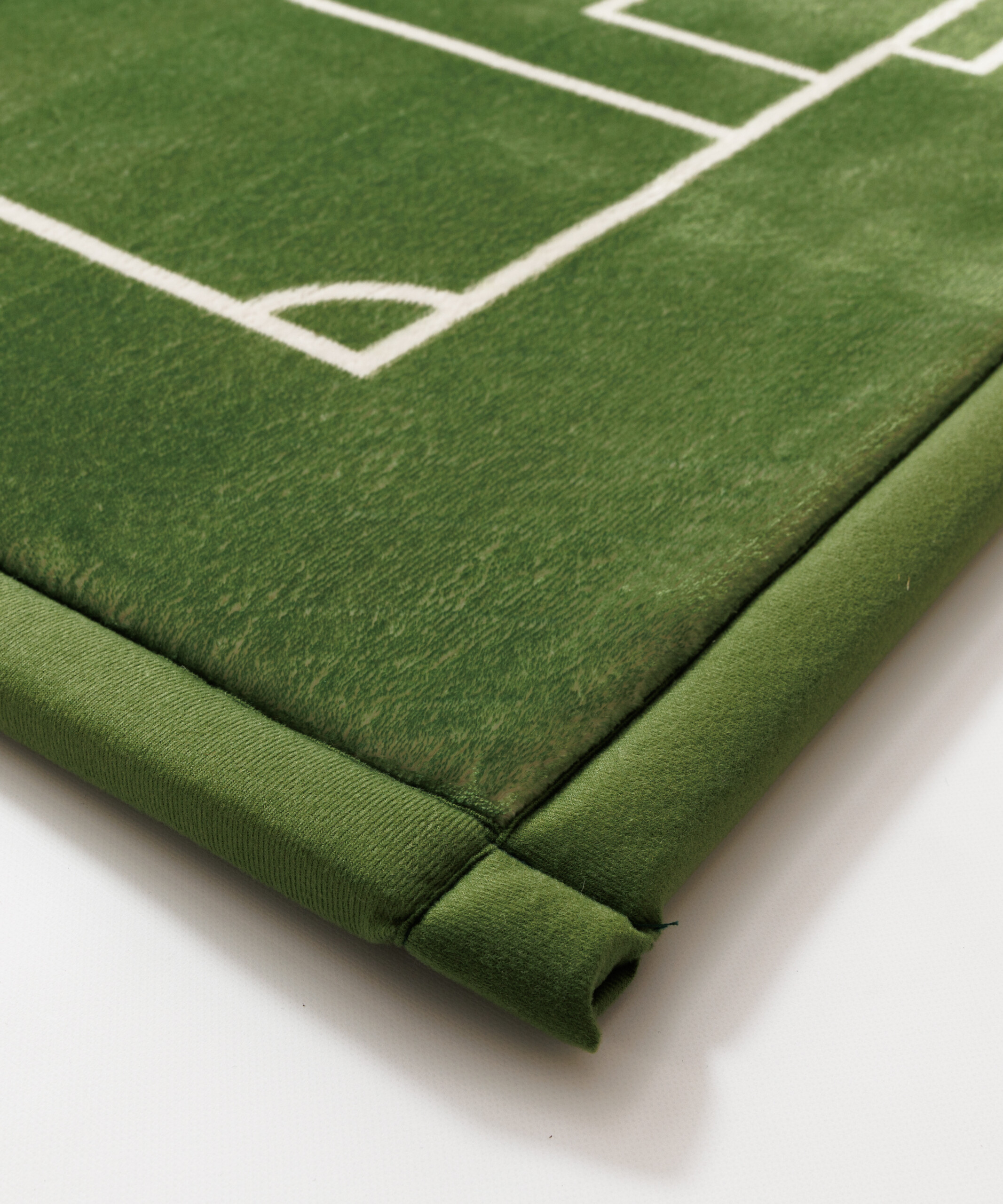 Alfombra de juegos - Pluffy Soccer Field verde - close up Alfombra de juegos - Pluffy Soccer Field verde - close up