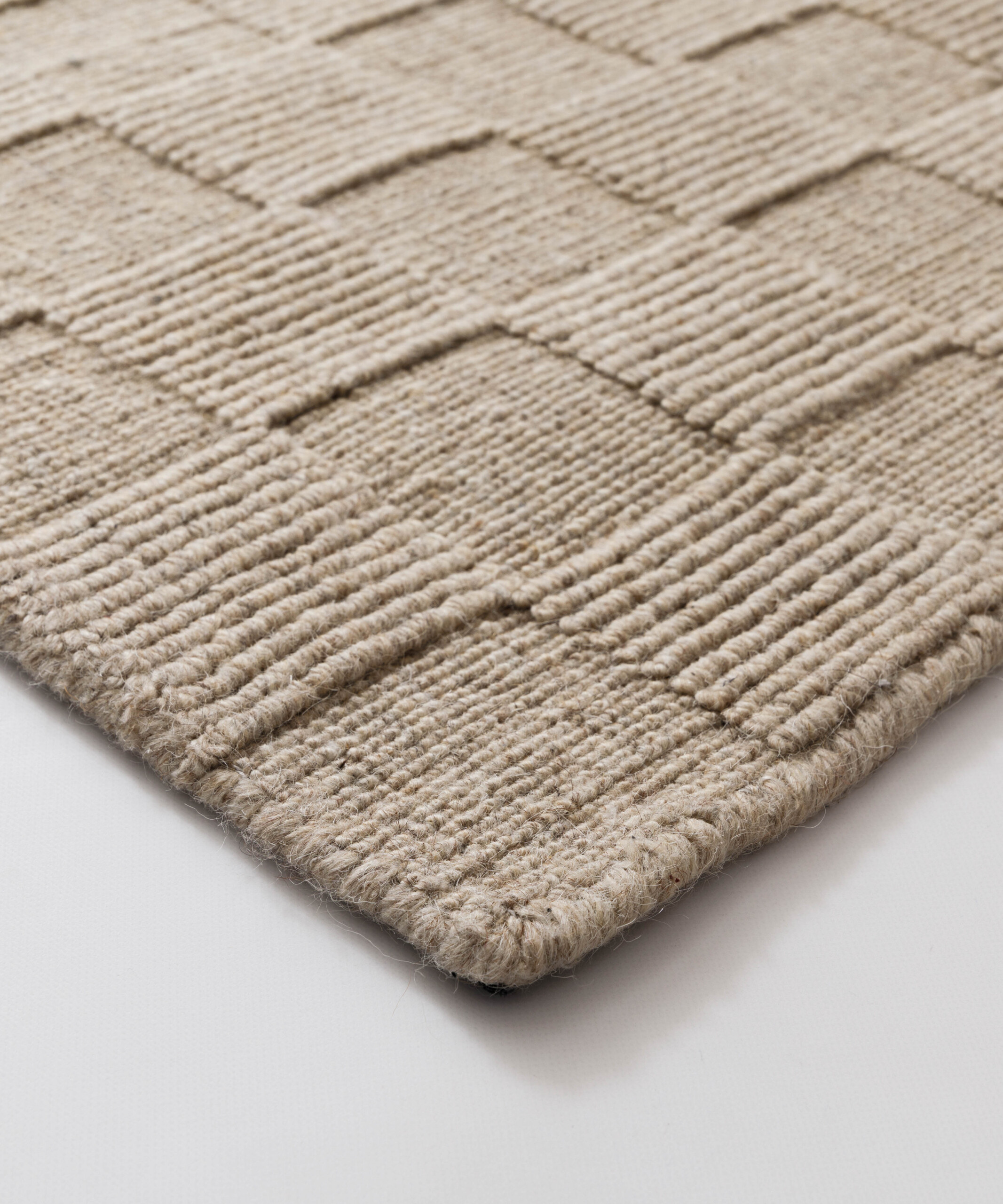 Alfombra de lana - Tavle beige - close up Alfombra de lana - Tavle beige - close up