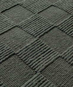 Alfombra de lana - Tavle verde - close up, thumbnail