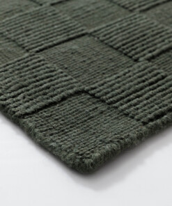 Alfombra de lana - Tavle verde - close up, thumbnail